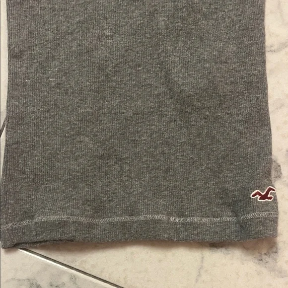 Hollister Charcoal Tank with Lace and Bow - Picture 5 of 5